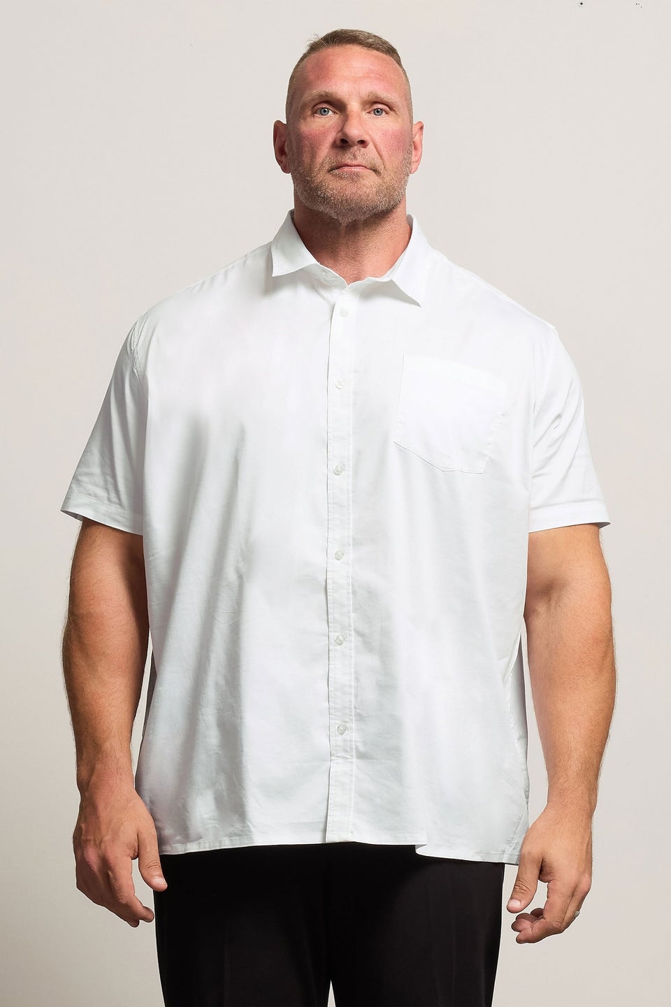 BadRhino White Stretch Short Sleeve Shirt