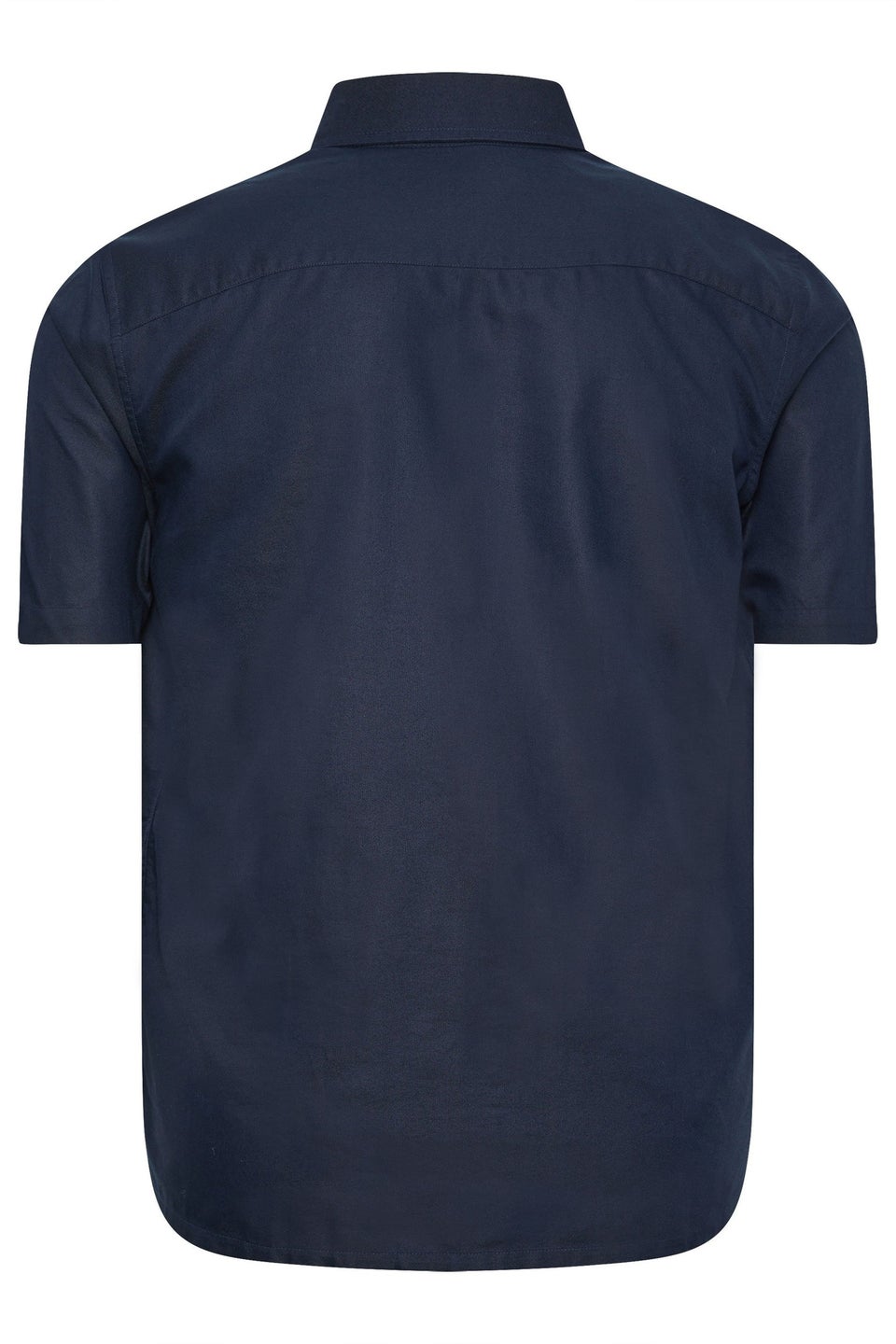 Badrhino Premium Navy Blue Short Sleeve Oxford Cotton Shirt