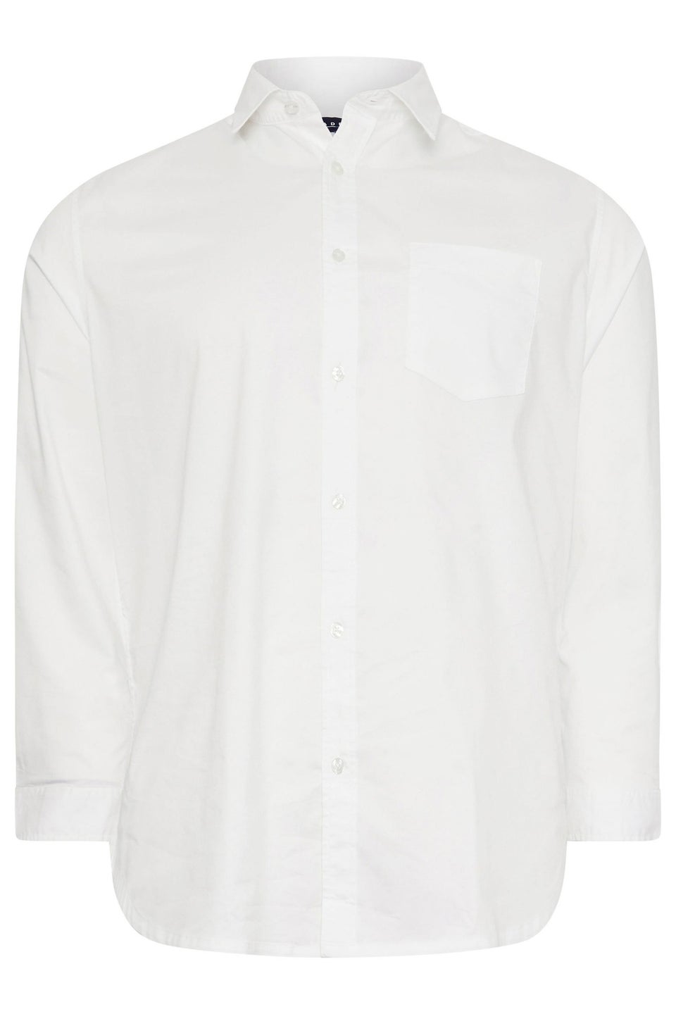 Badrhino White Stretch Long Sleeve Shirt