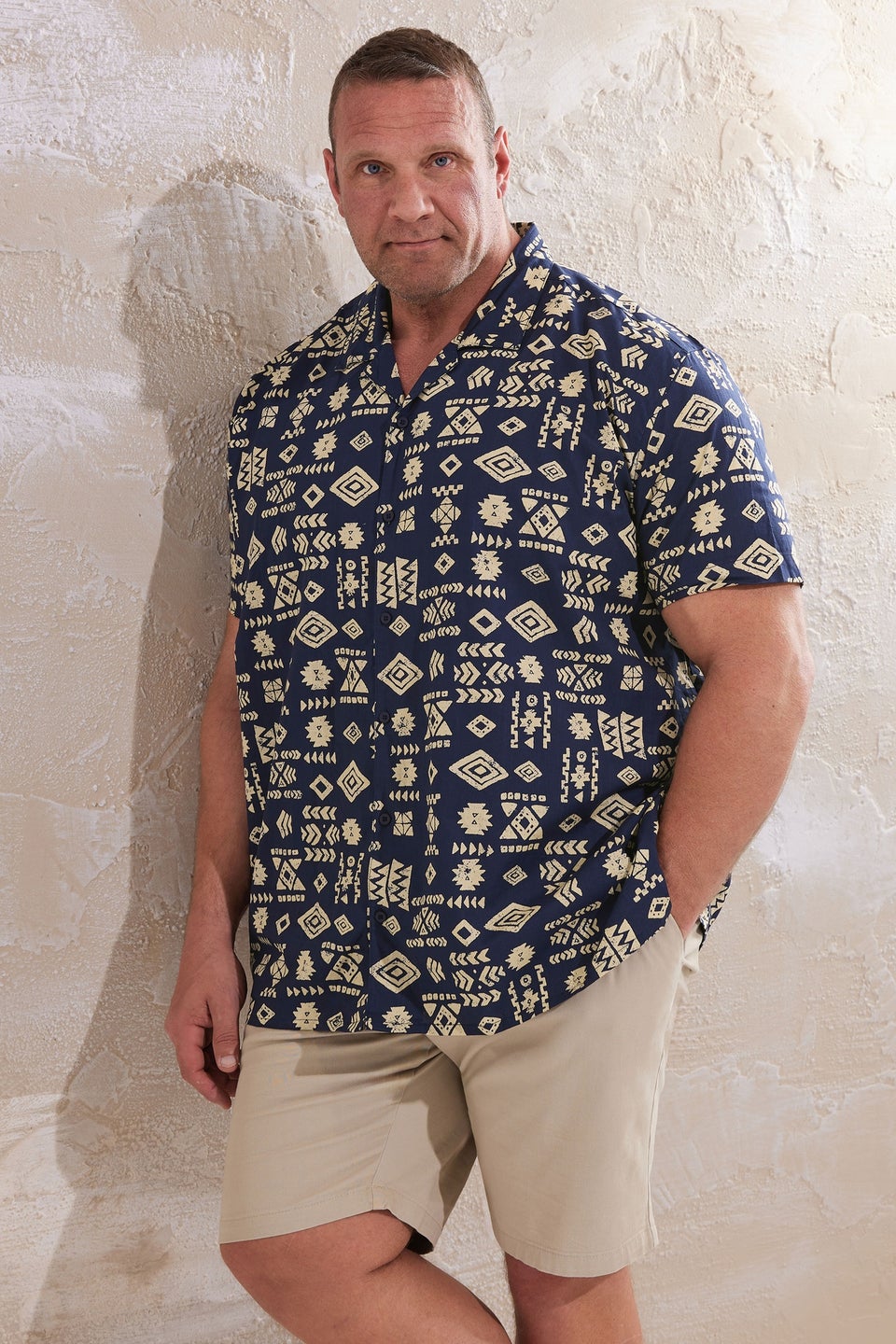 BadRhino Navy Blue Tribal Revere Shirt