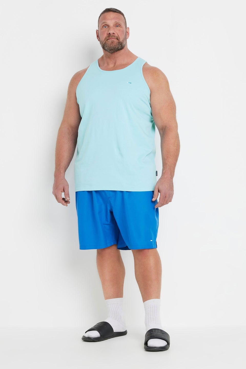 BadRhino 3 Pack Light Blue & Orange Vest Tops