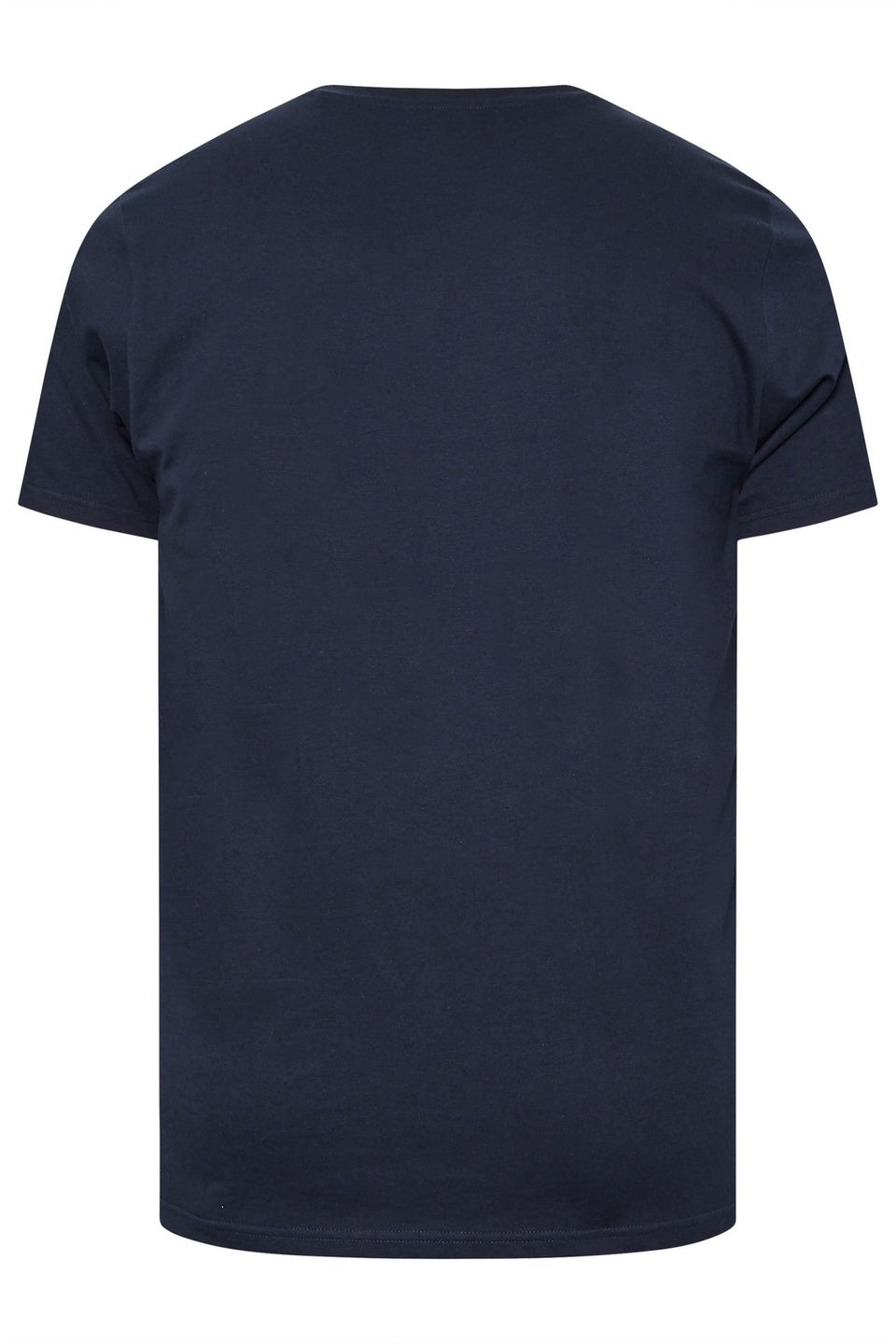 Badrhino Navy Blue Travelling Solo Print T-Shirt