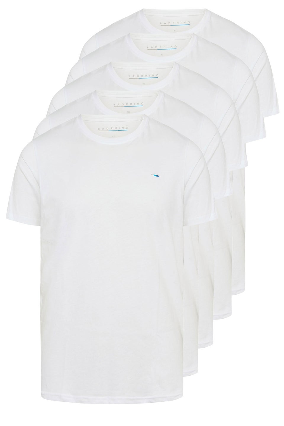 BadRhino 5 Pack White Core T-Shirts