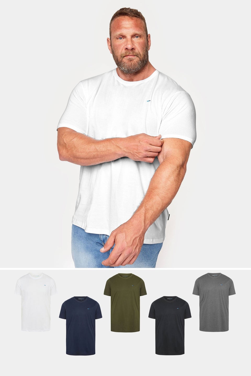 BadRhino 5 Pack Black & White Core T-Shirts