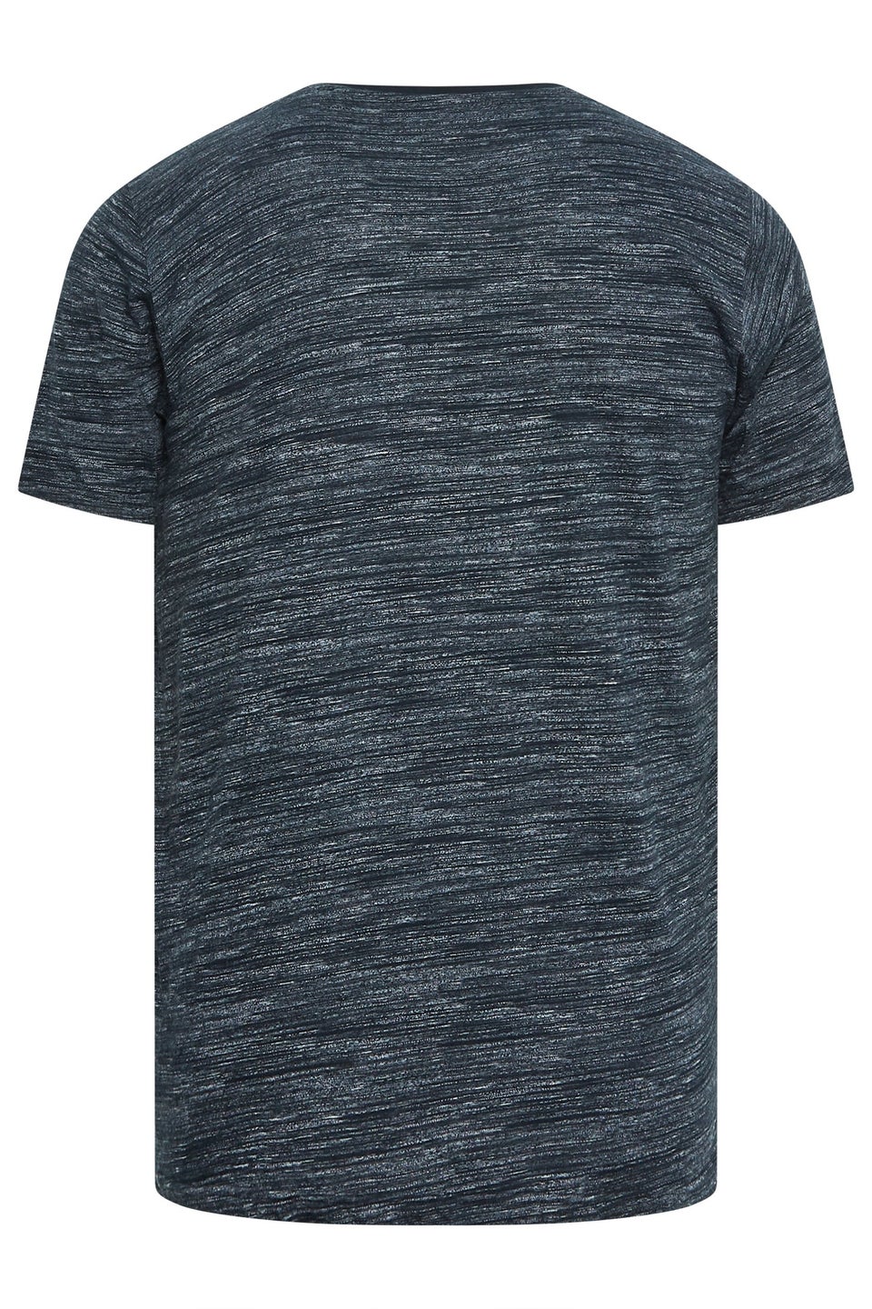 Badrhino Navy Blue Injected Slub T-Shirt