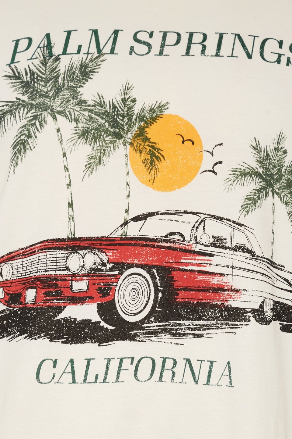 Badrhino White Palm Springs Graphic T-Shirt