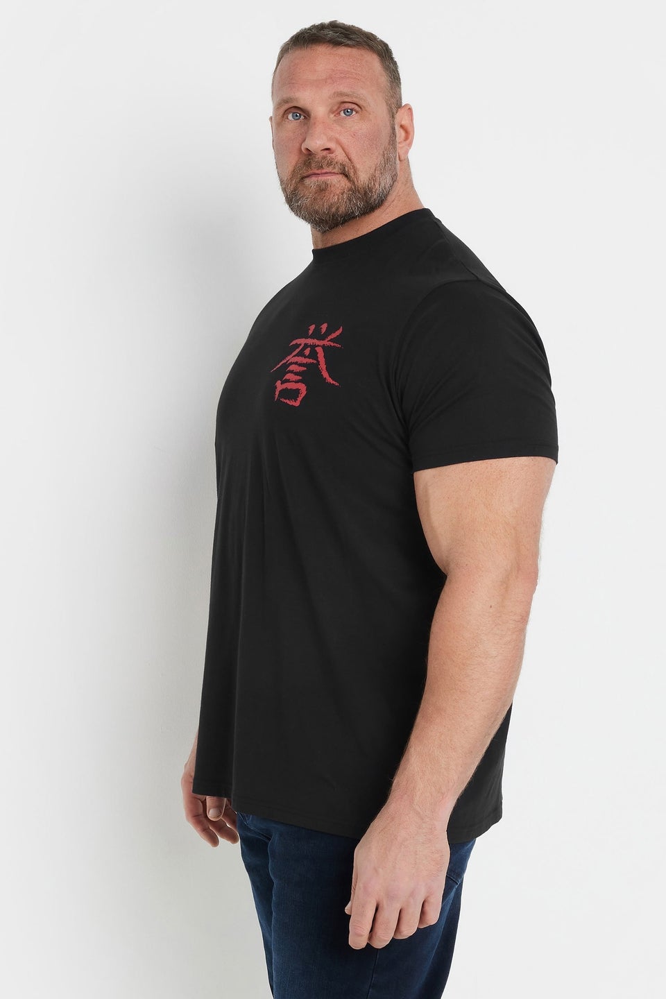 BadRhino Black 'Tokyo' Print T-Shirt