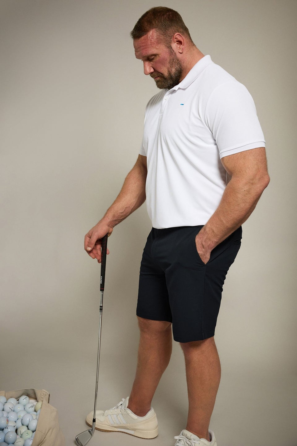 BadRhino Golf Navy Blue Golf Shorts