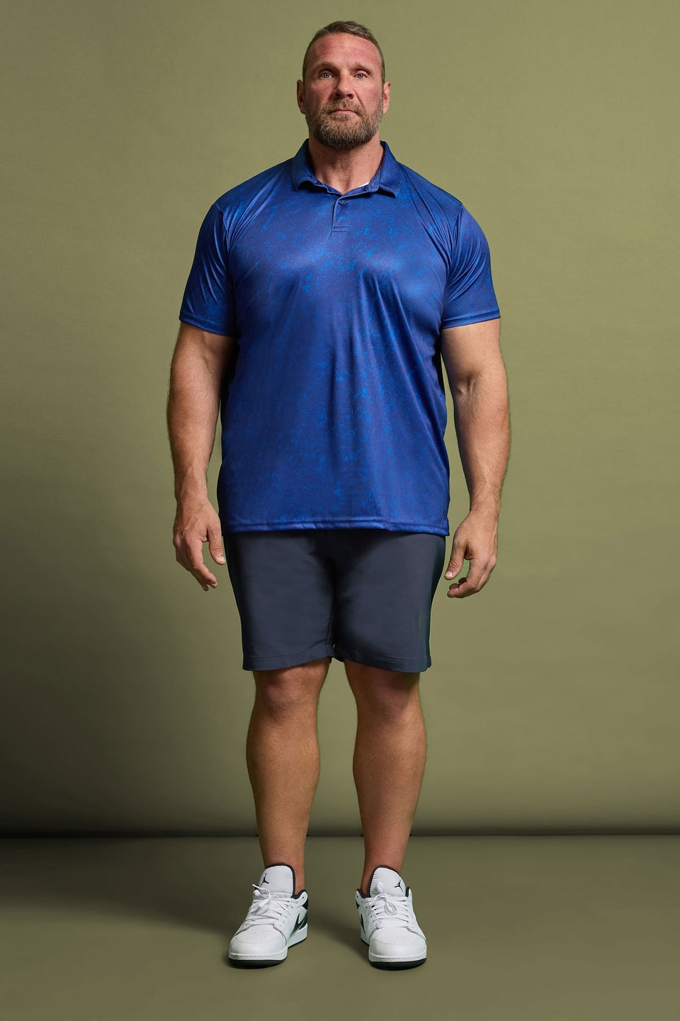 Badrhino Golf Navy Blue Golf Shorts