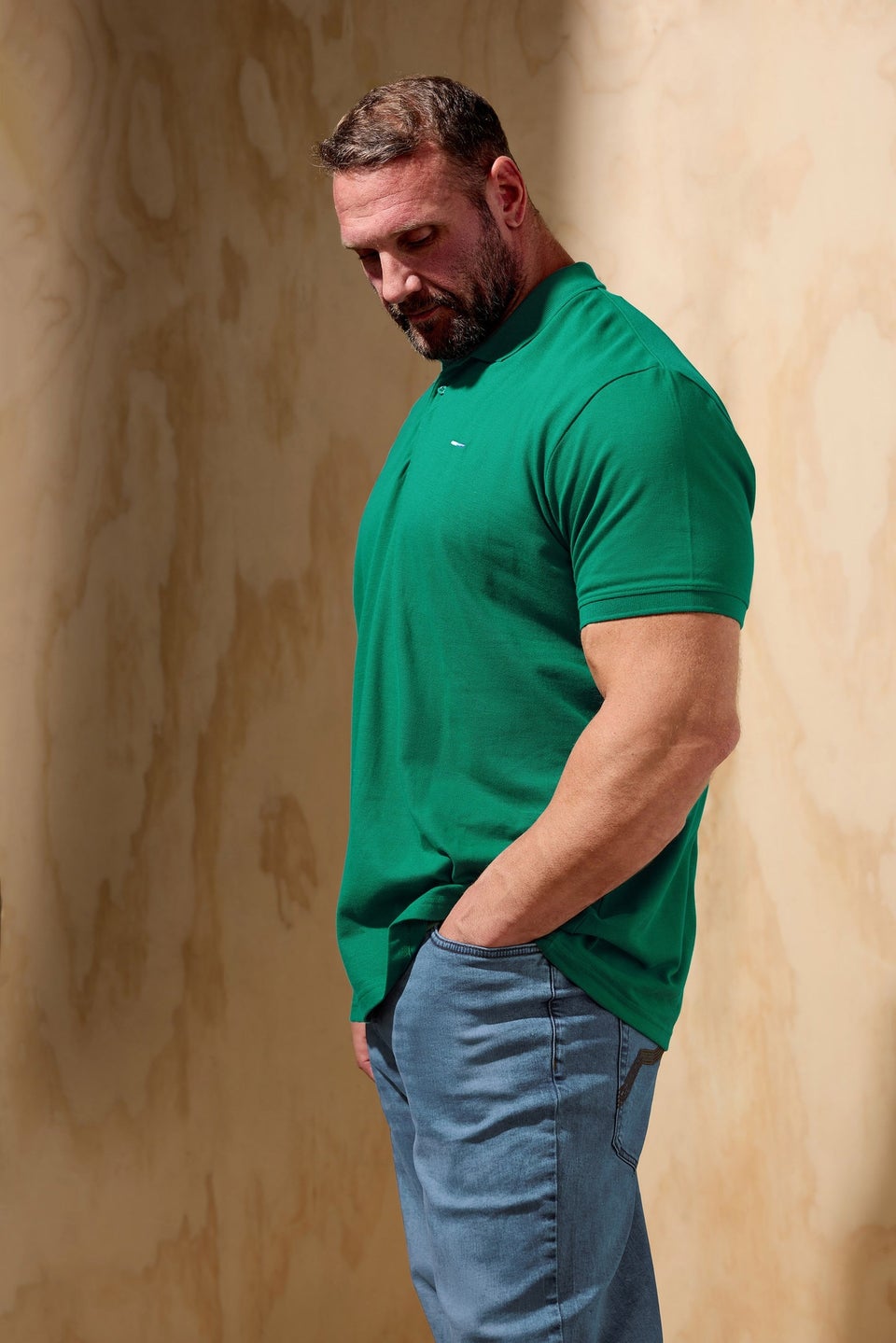 BadRhino Big & Tall Dark Green Core Polo Shirt