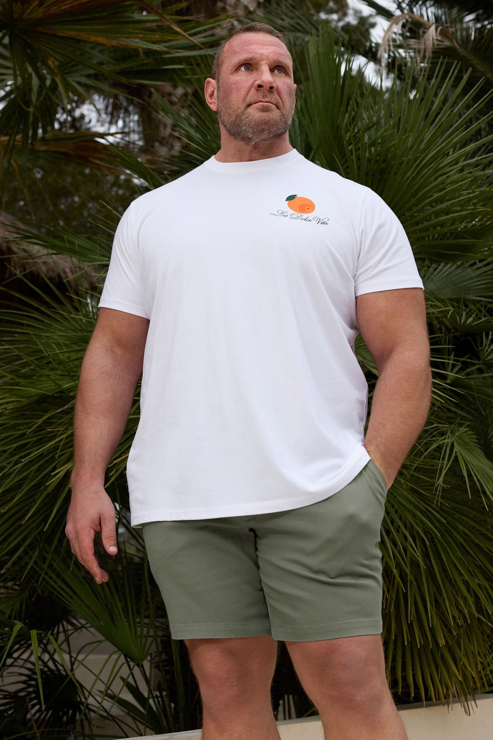 Badrhino Sage Green Stretch Chino Shorts