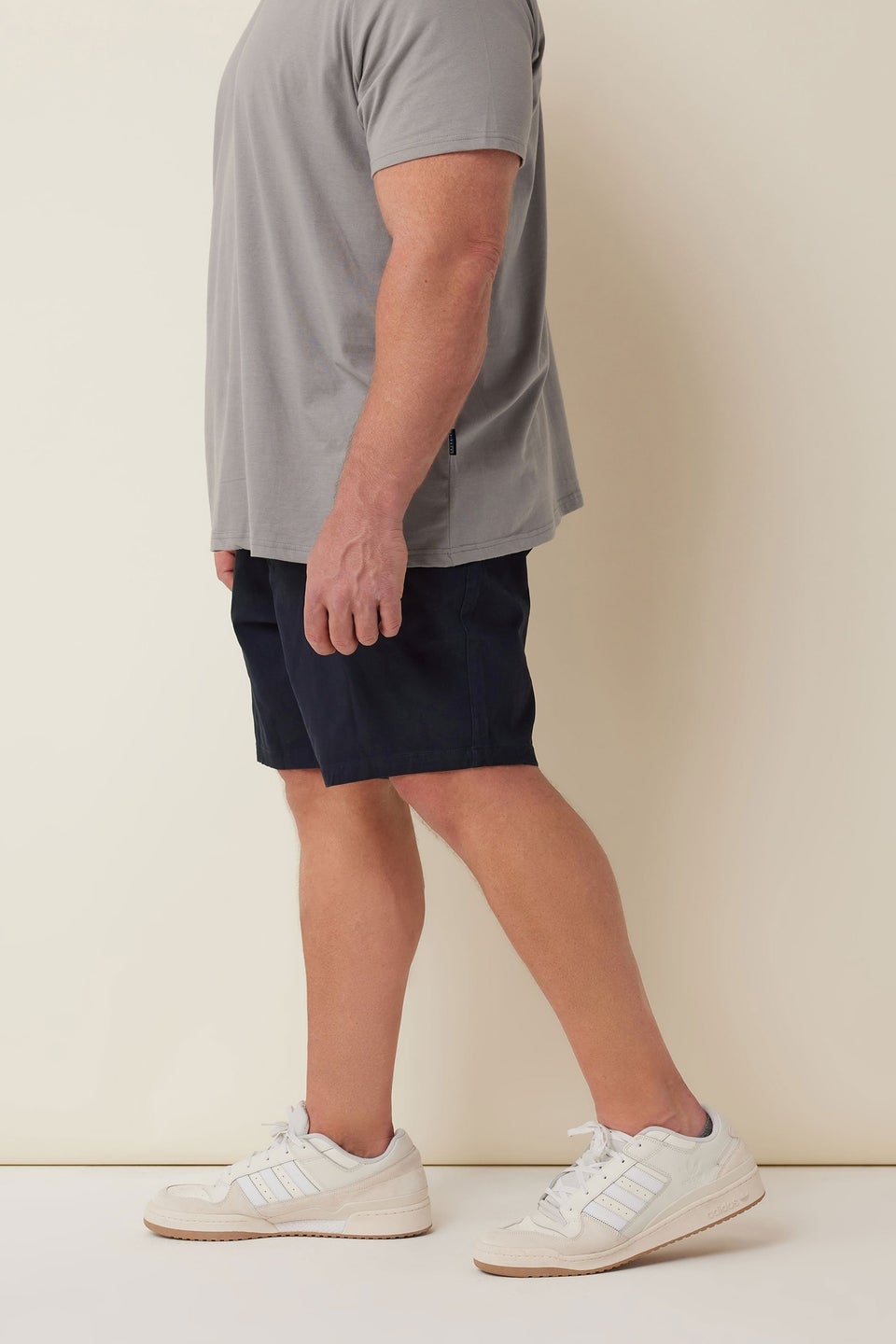 BadRhino Big & Tall Navy Blue Stretch Elasticated Waist Chino Shorts