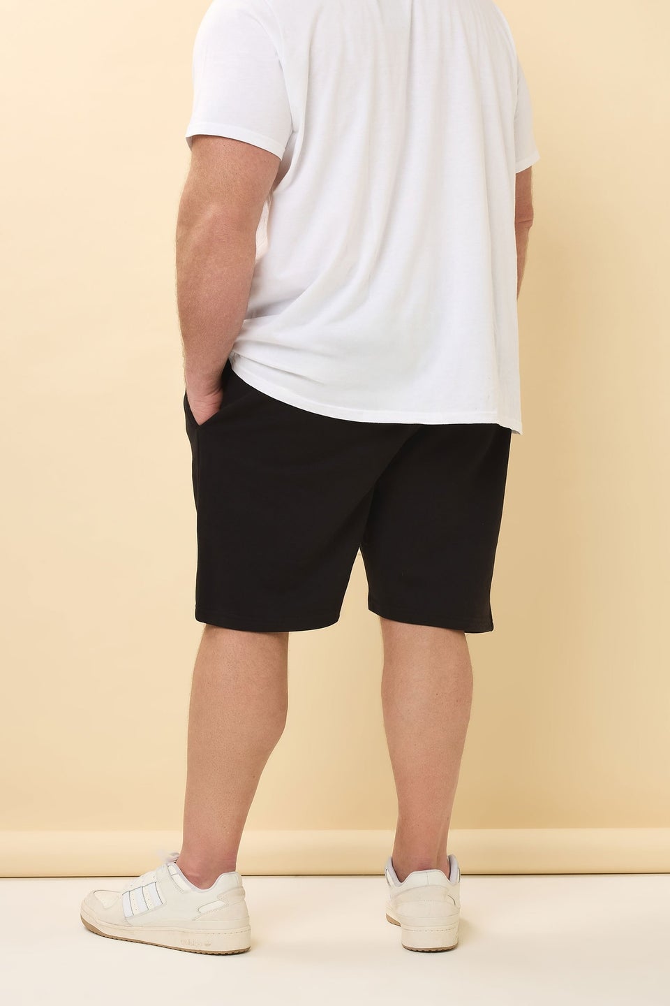 Badrhino Black Essential Jogger Shorts