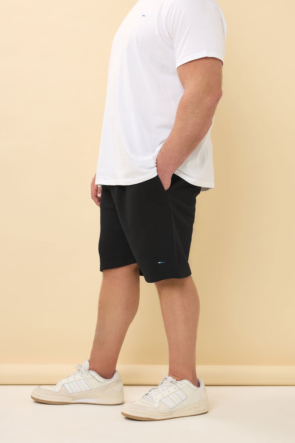 Badrhino Black Essential Jogger Shorts
