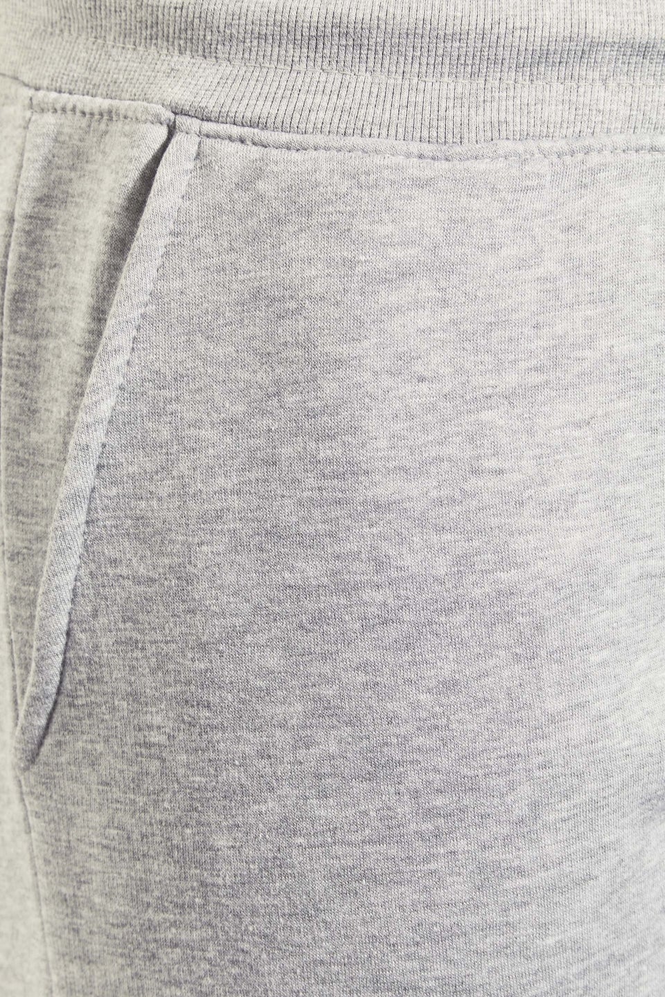 Badrhino Grey Marl Essential Jogger Shorts