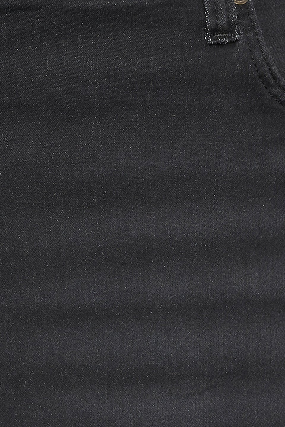 BadRhino Black Knitted Denim Shorts