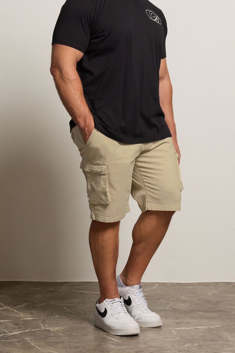 BadRhino Stone Brown Stretch Cargo Shorts