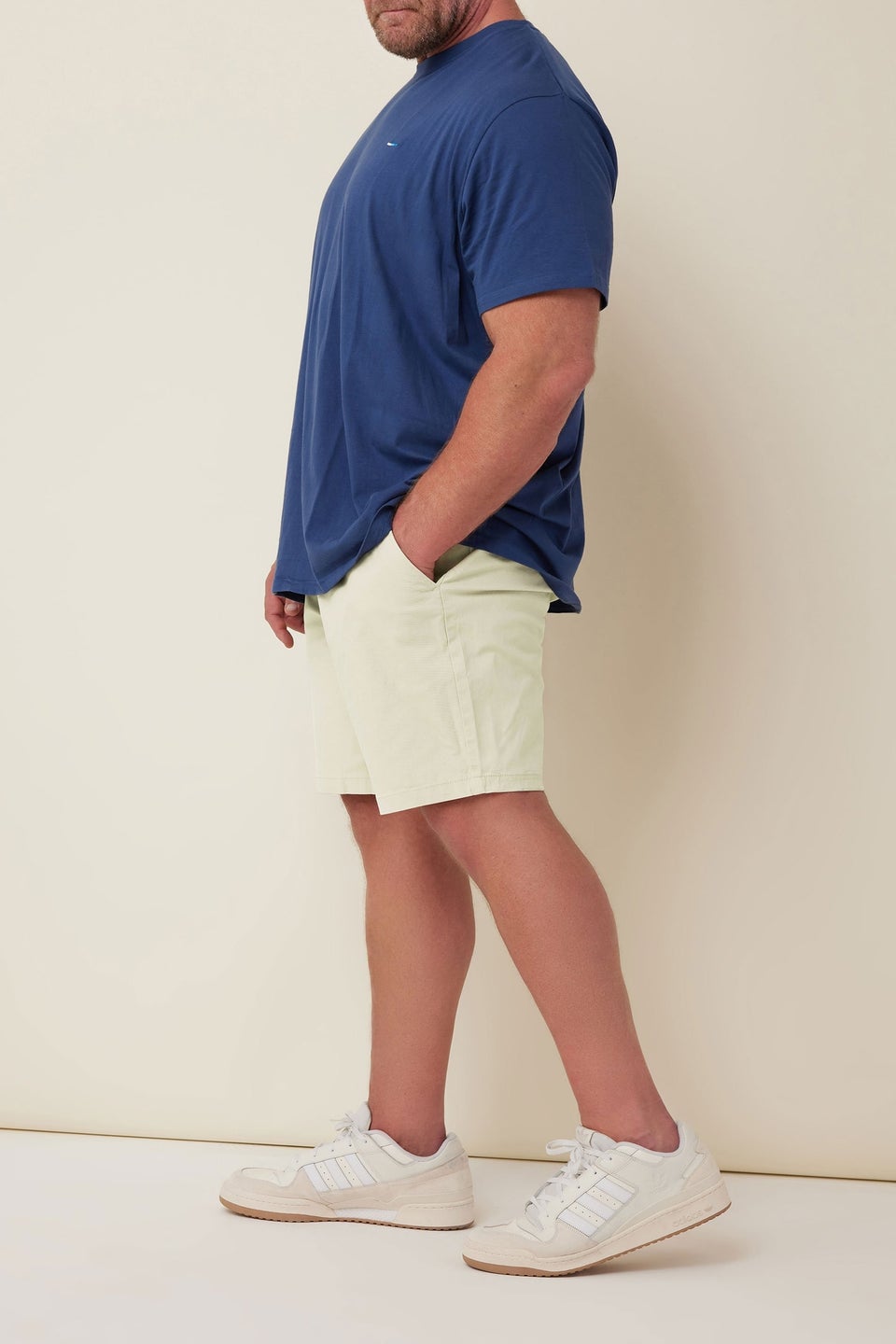 Badrhino Stone Brown Stretch Chino Shorts