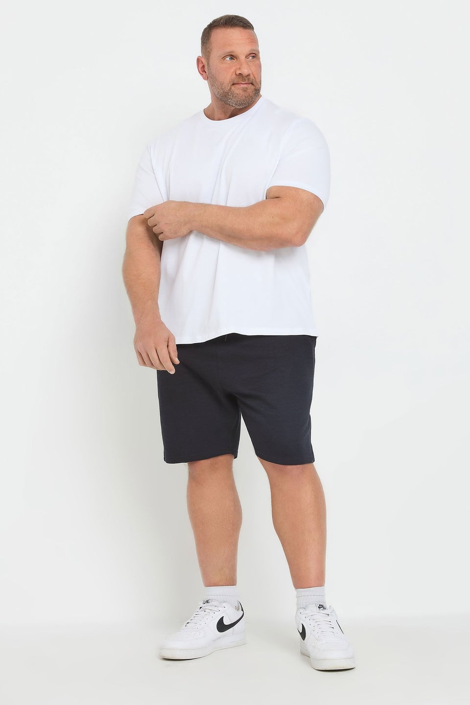 BadRhino Big & Tall Navy Blue Diamond Quilted shorts