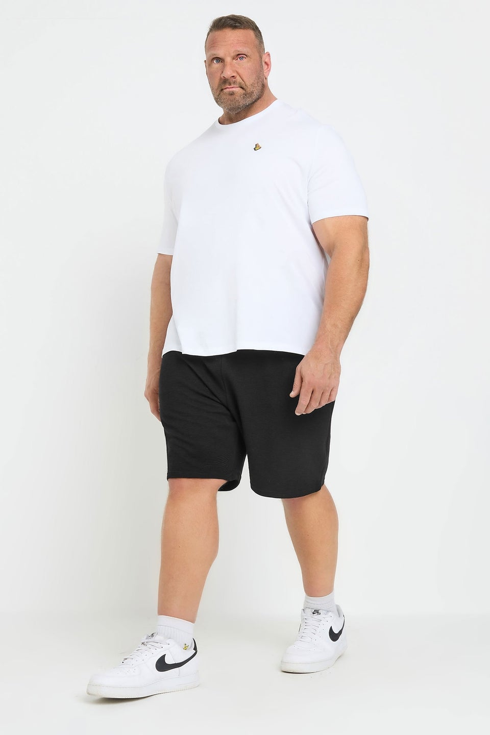 Badrhino Black Ribbed Shorts