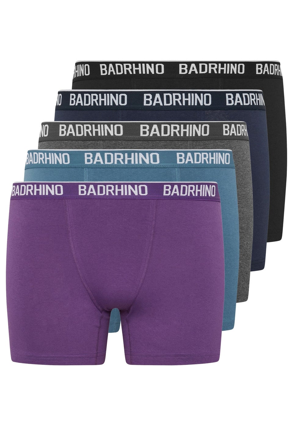 BadRhino 5 Pack Blue & Grey Boxers