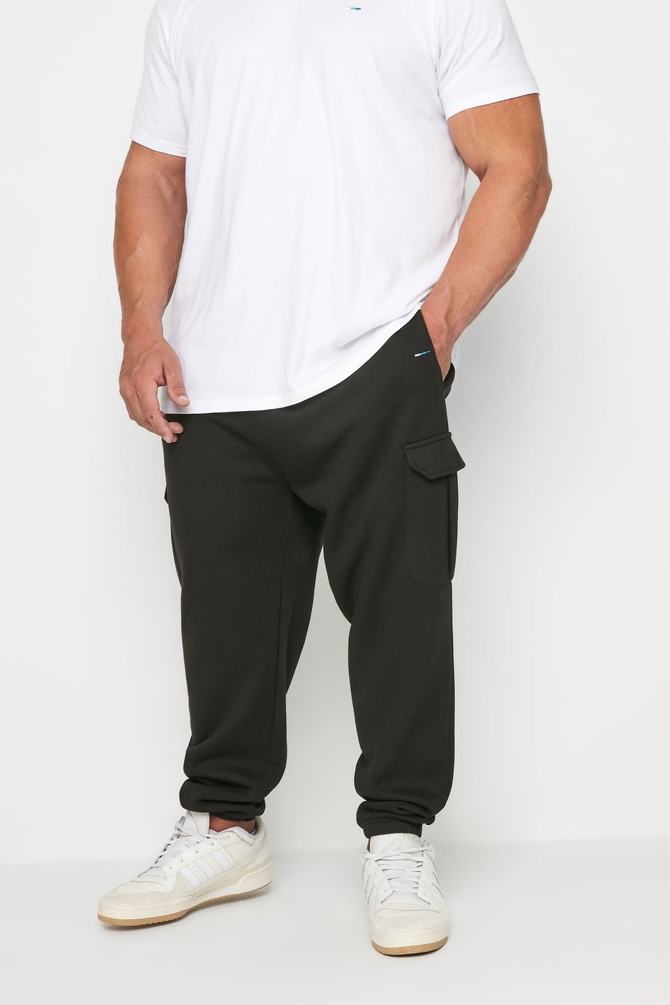 Badrhino Black Cargo Joggers