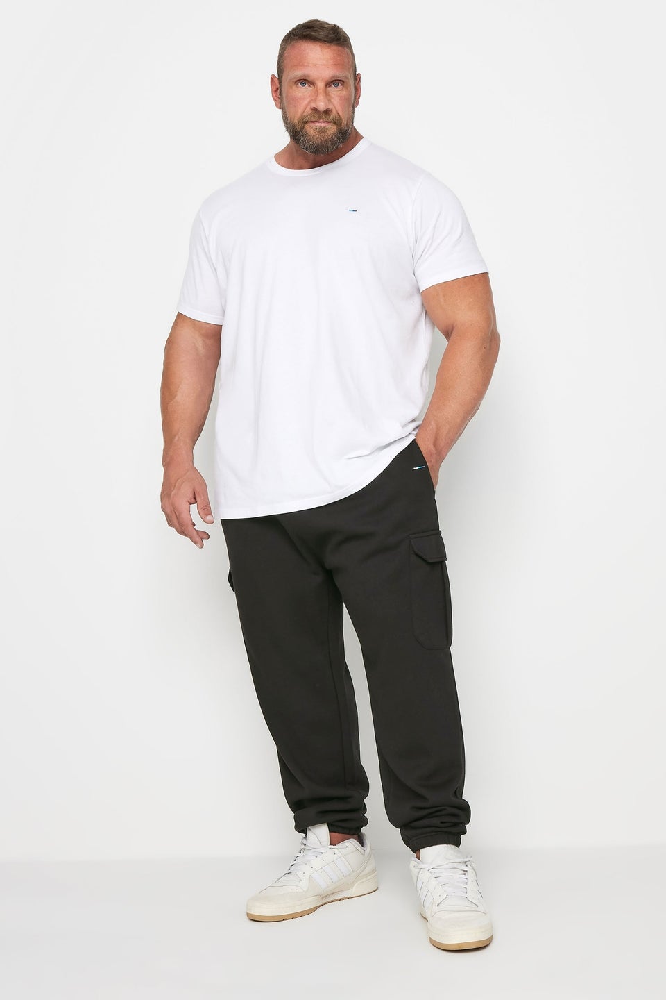 Badrhino Black Cargo Joggers