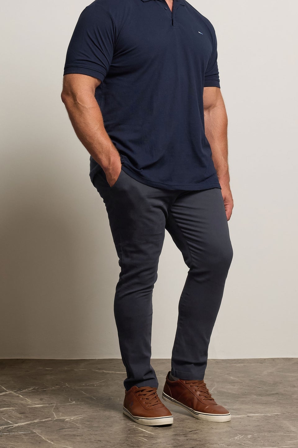 BadRhino Navy Blue Stretch Chinos