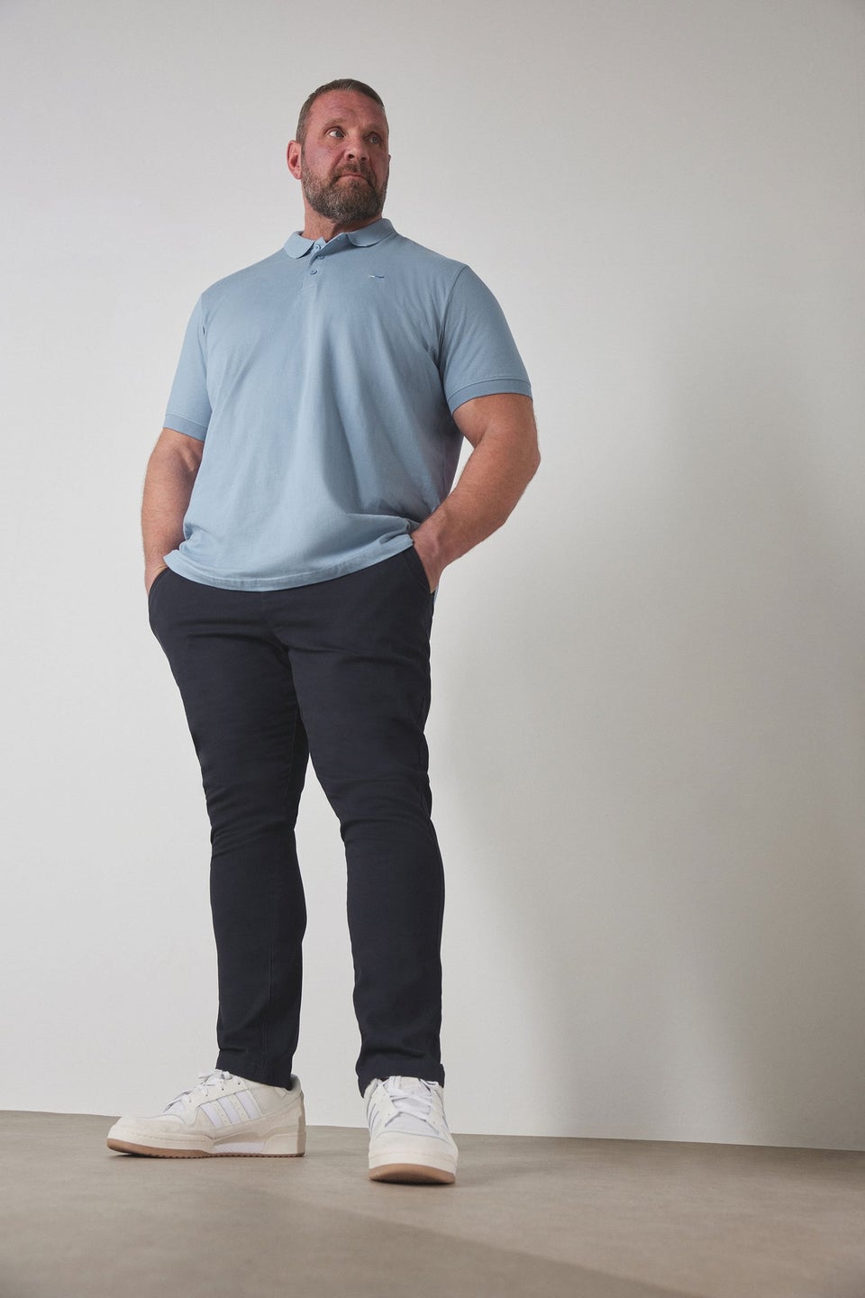 BadRhino Navy Blue Stretch Chinos