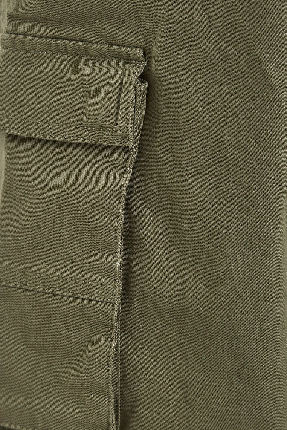Badrhino Khaki Green Stretch Cargo Trousers