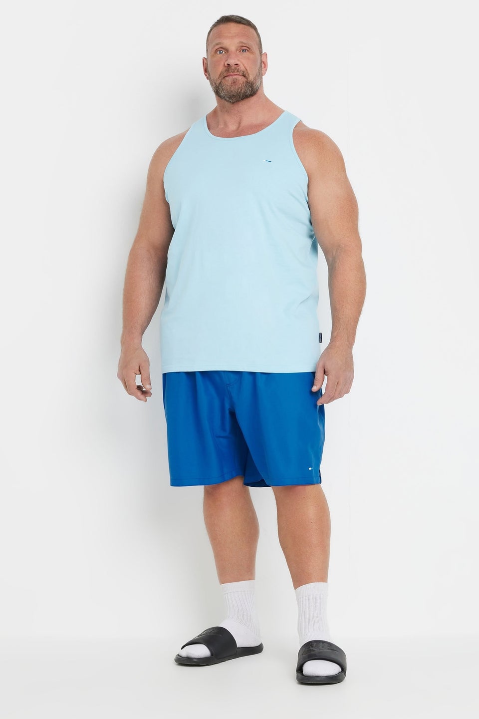 Badrhino Blue Swim Shorts
