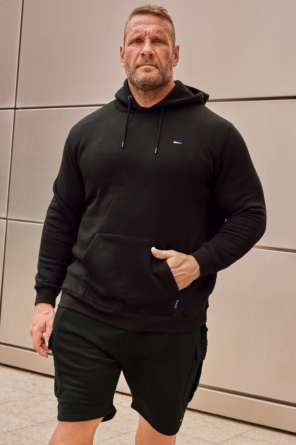 BadRhino Cotton Essential Black Hoodie