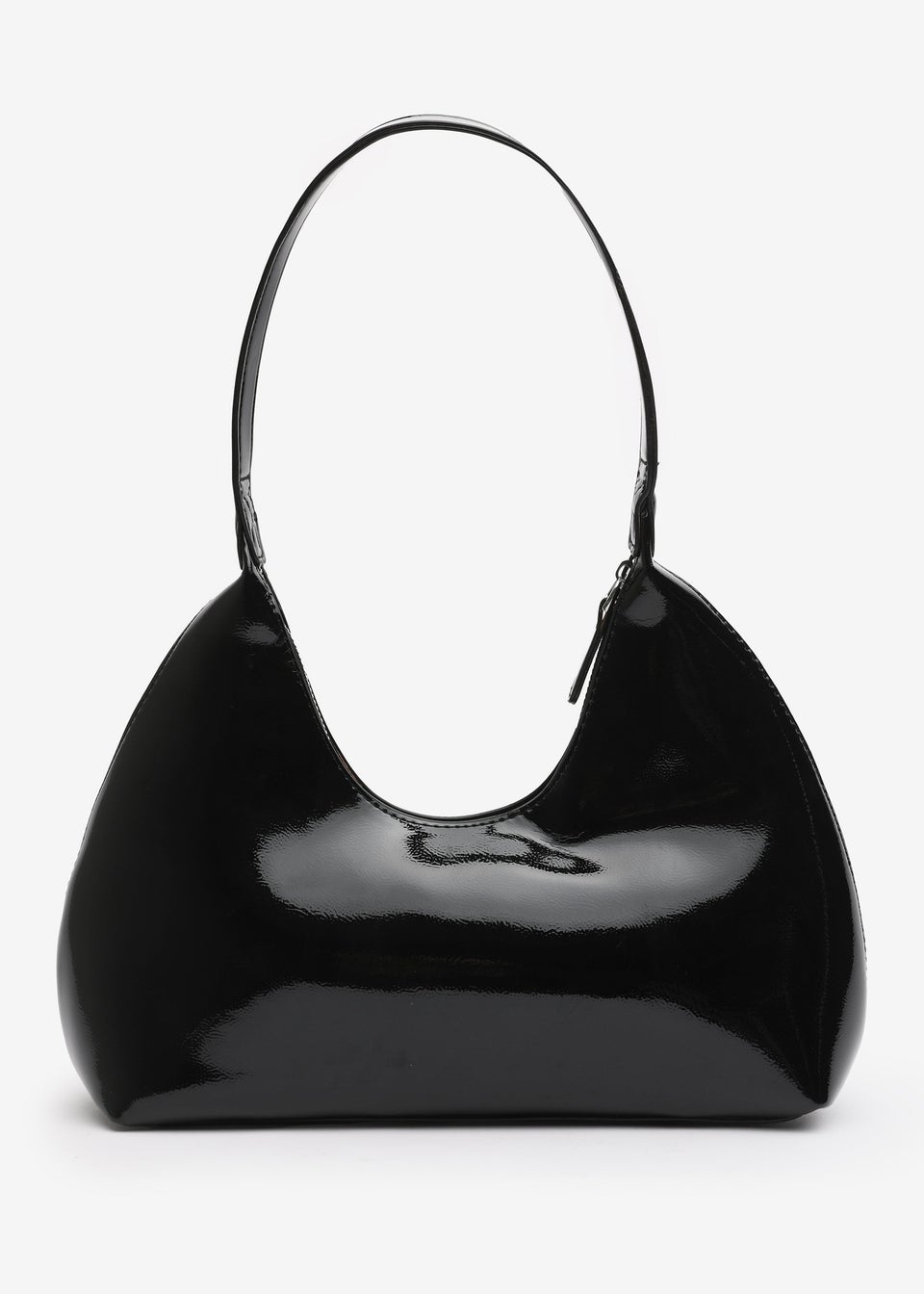 Where's That From Ecru Black PU Hobo Bag