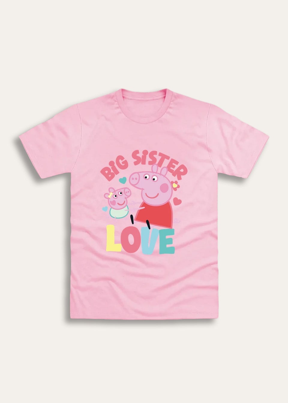 Brand Threads Peppa Pig Pink T Shirt (Ages 3-6 Years)