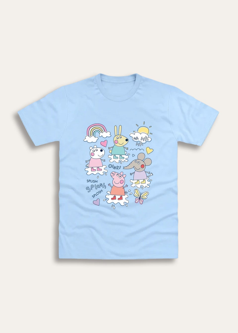 Brand Threads Peppa Pig Blue T Shirt (Ages 3-6 Years)