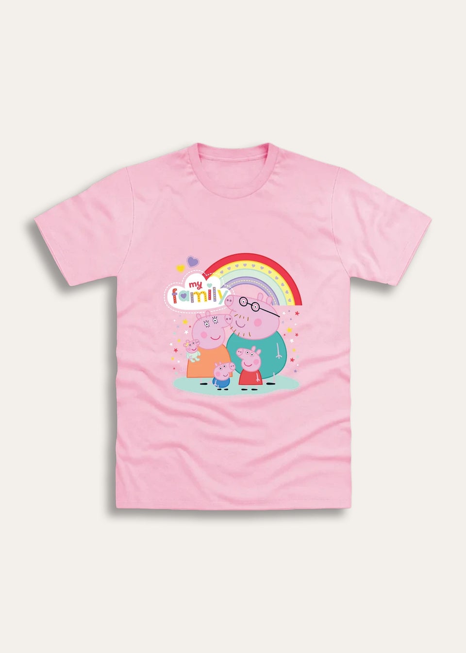 Brand Threads Peppa Pig Pink T Shirt (Ages 3-6 Years)