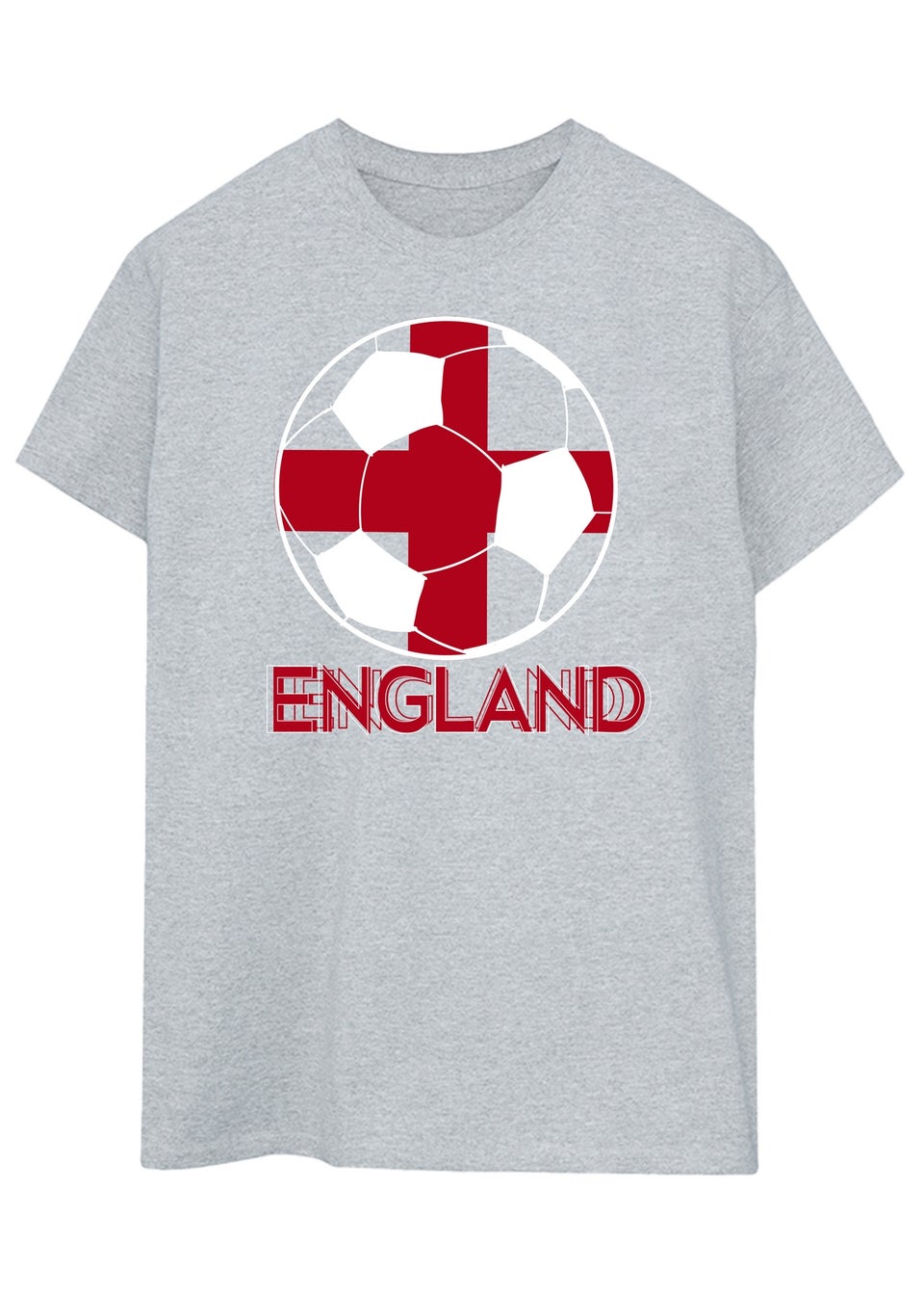 Brands In England Football Grey Graphic T-Shirt