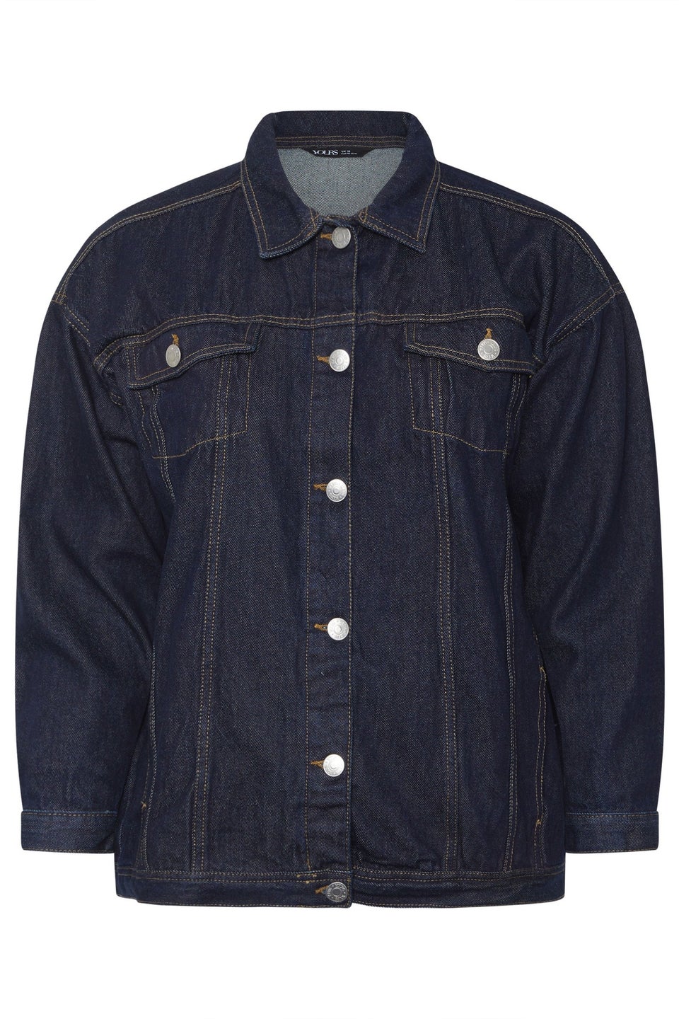 YOURS Curve Indigo Blue Oversized Denim Jacket