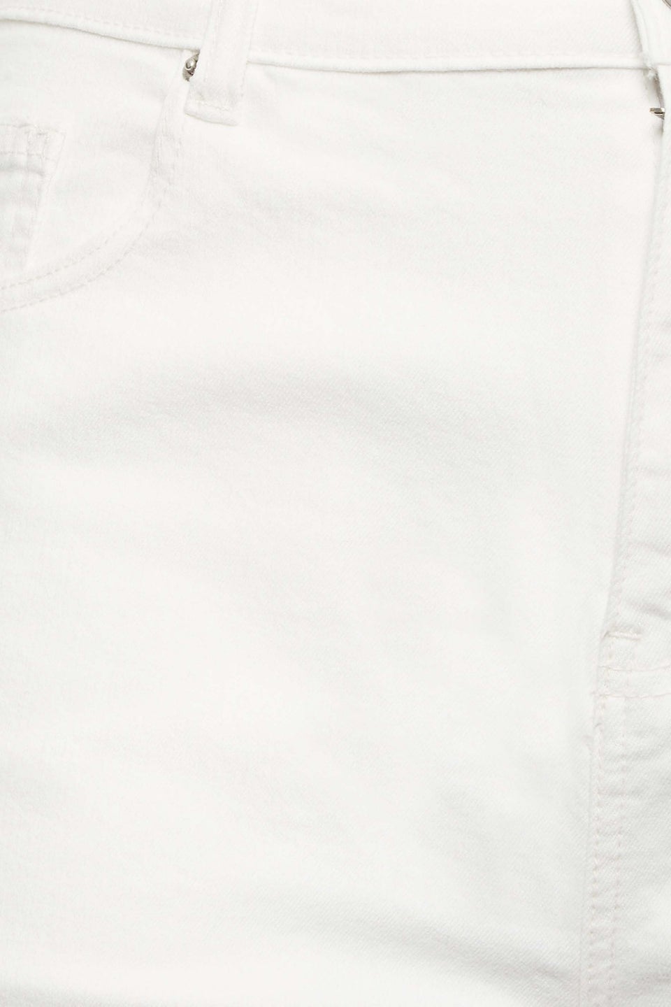 Yours Curve White Mom Shorts