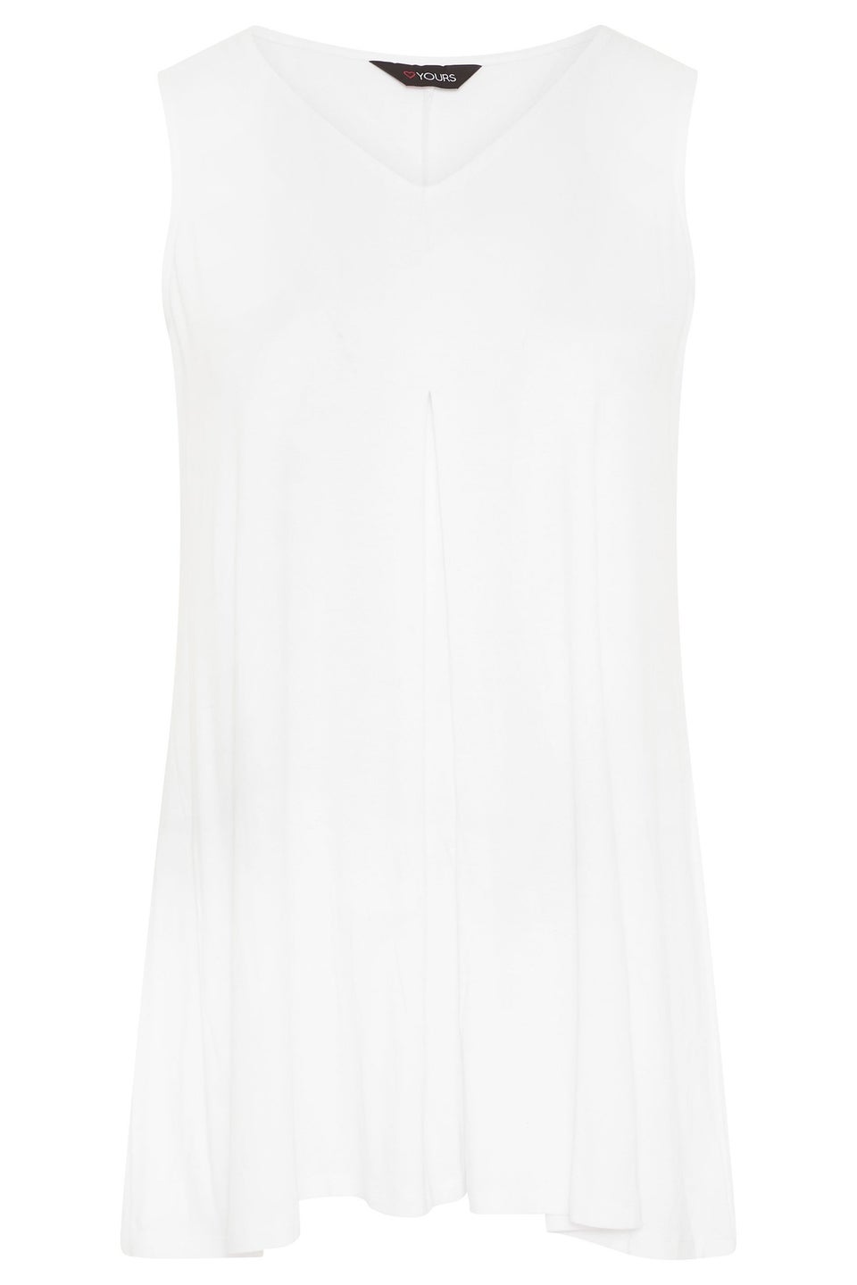 Yours Curve White Swing Vest Top