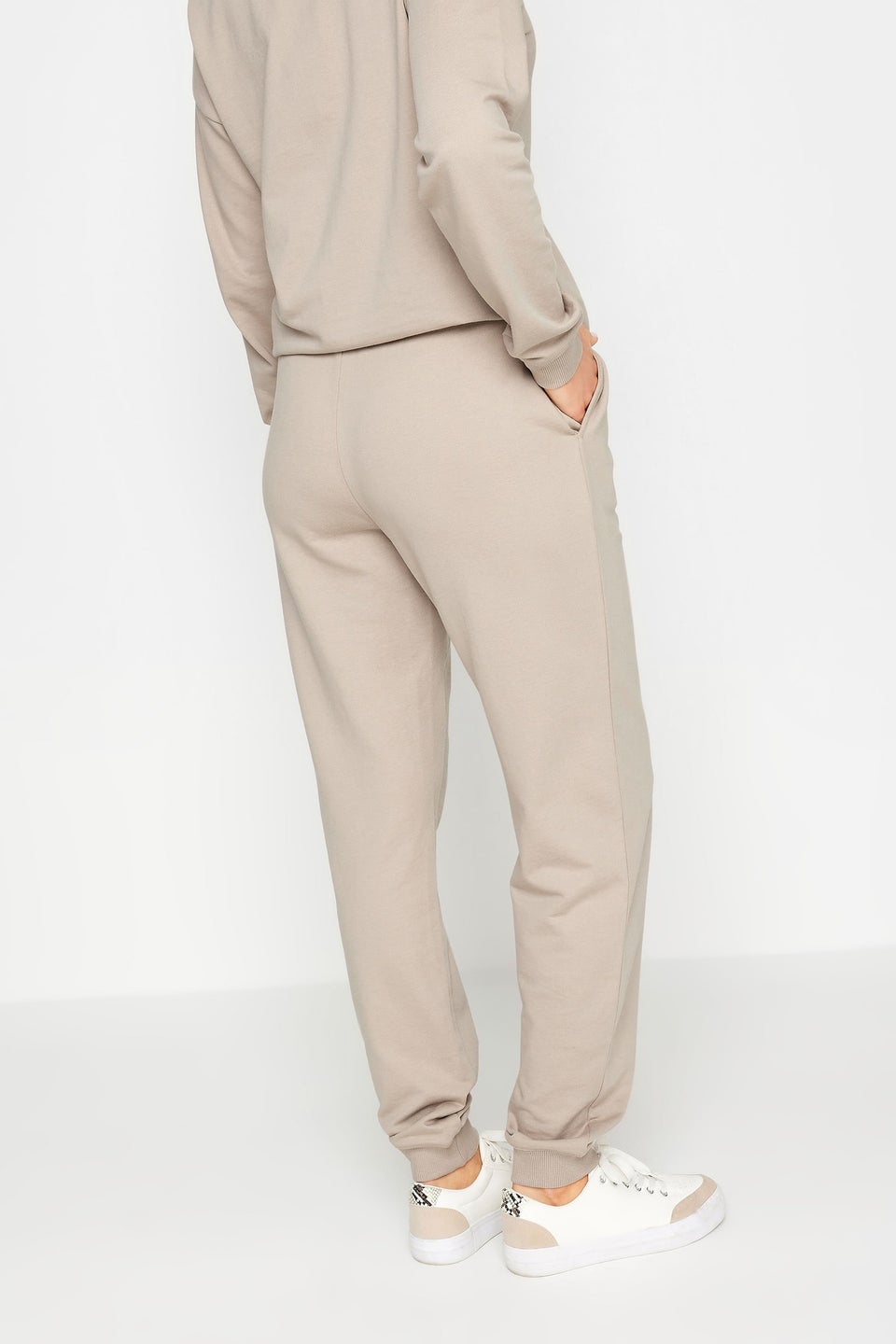 Long Tall Sally Stone Brown Cuffed Drawstring Joggers