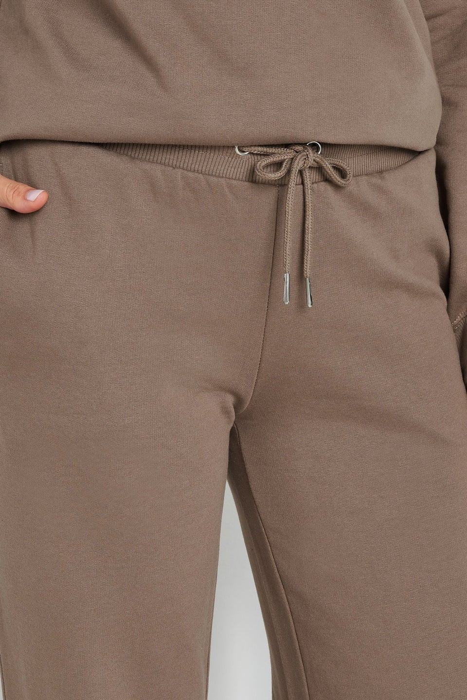 Long Tall Sally Beige Brown Wide Leg Joggers