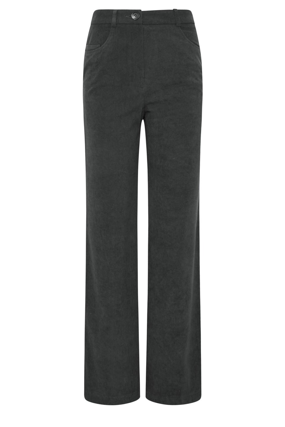 Long Tall Sally Premium Charcoal Grey Cord Wide Leg Jeans