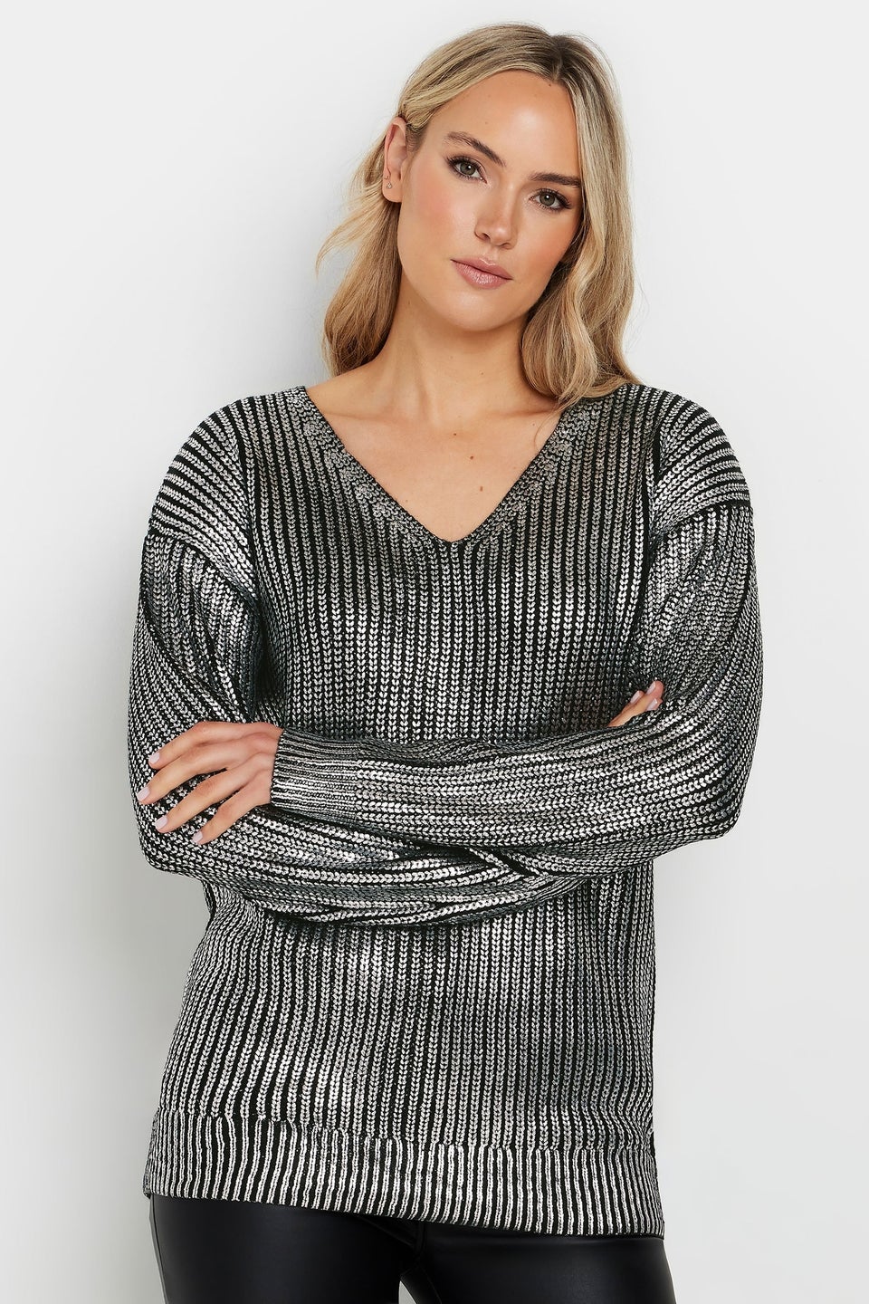 LTS Tall Black Foil Jumper