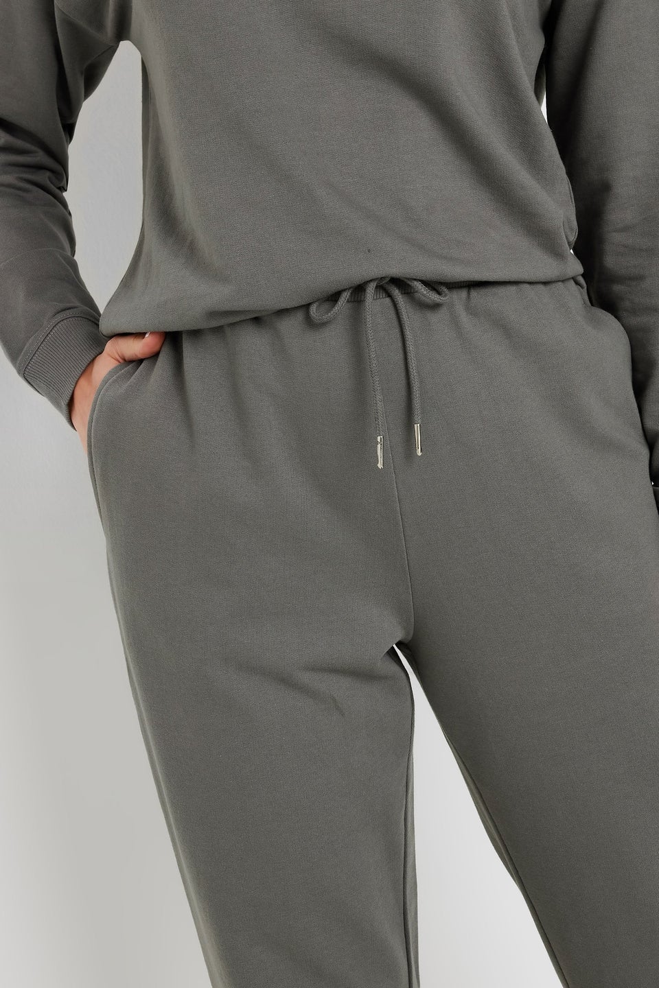 Long Tall Sally Charcoal Grey Cuffed Joggers