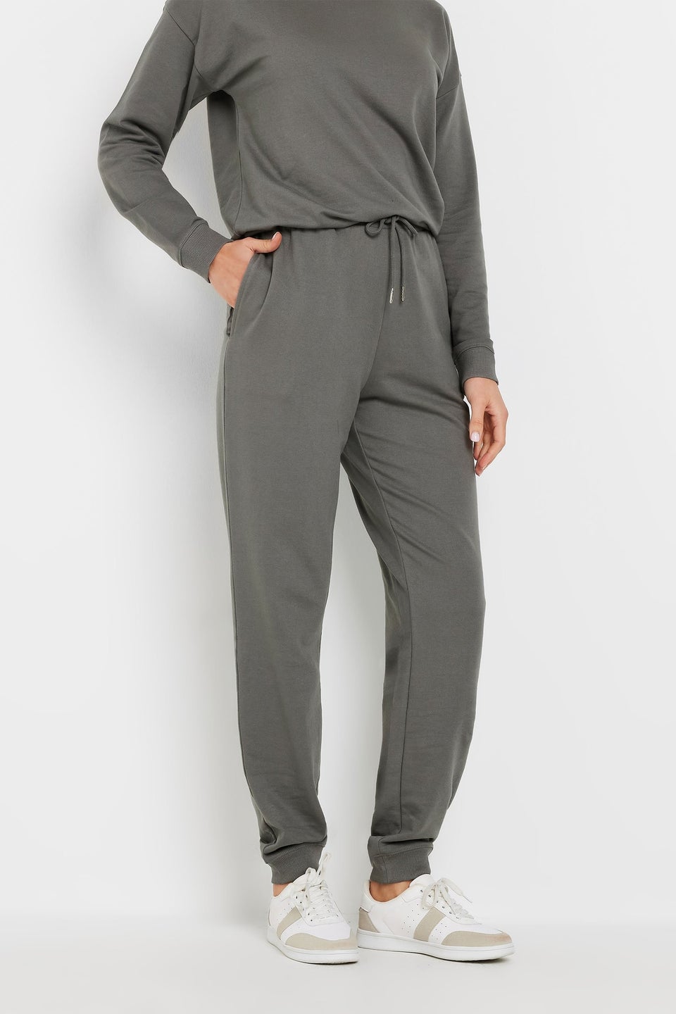 Long Tall Sally Charcoal Grey Cuffed Joggers