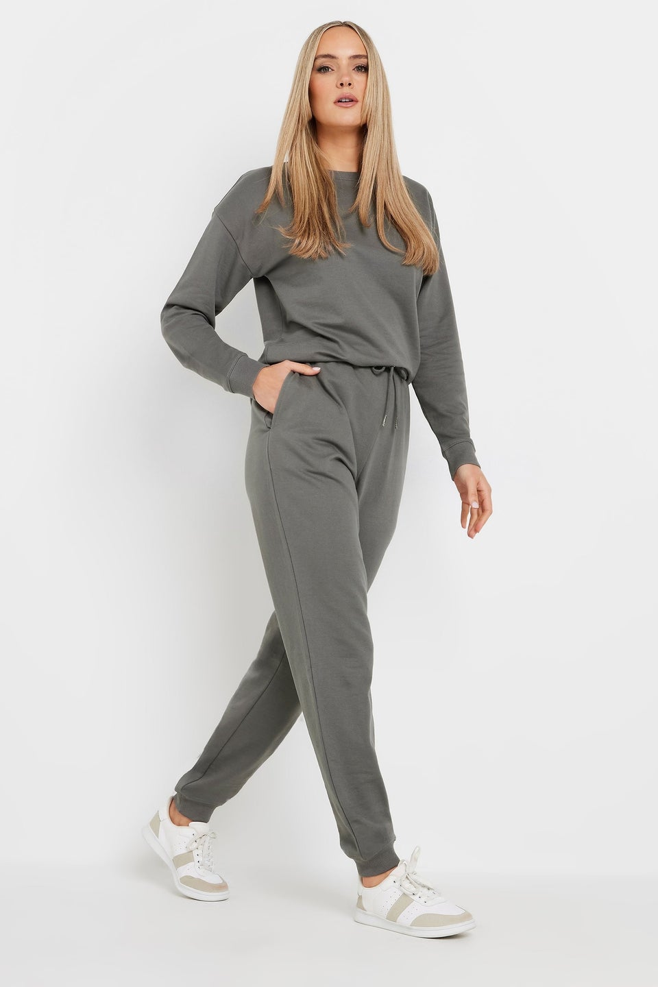 Long Tall Sally Charcoal Grey Cuffed Joggers