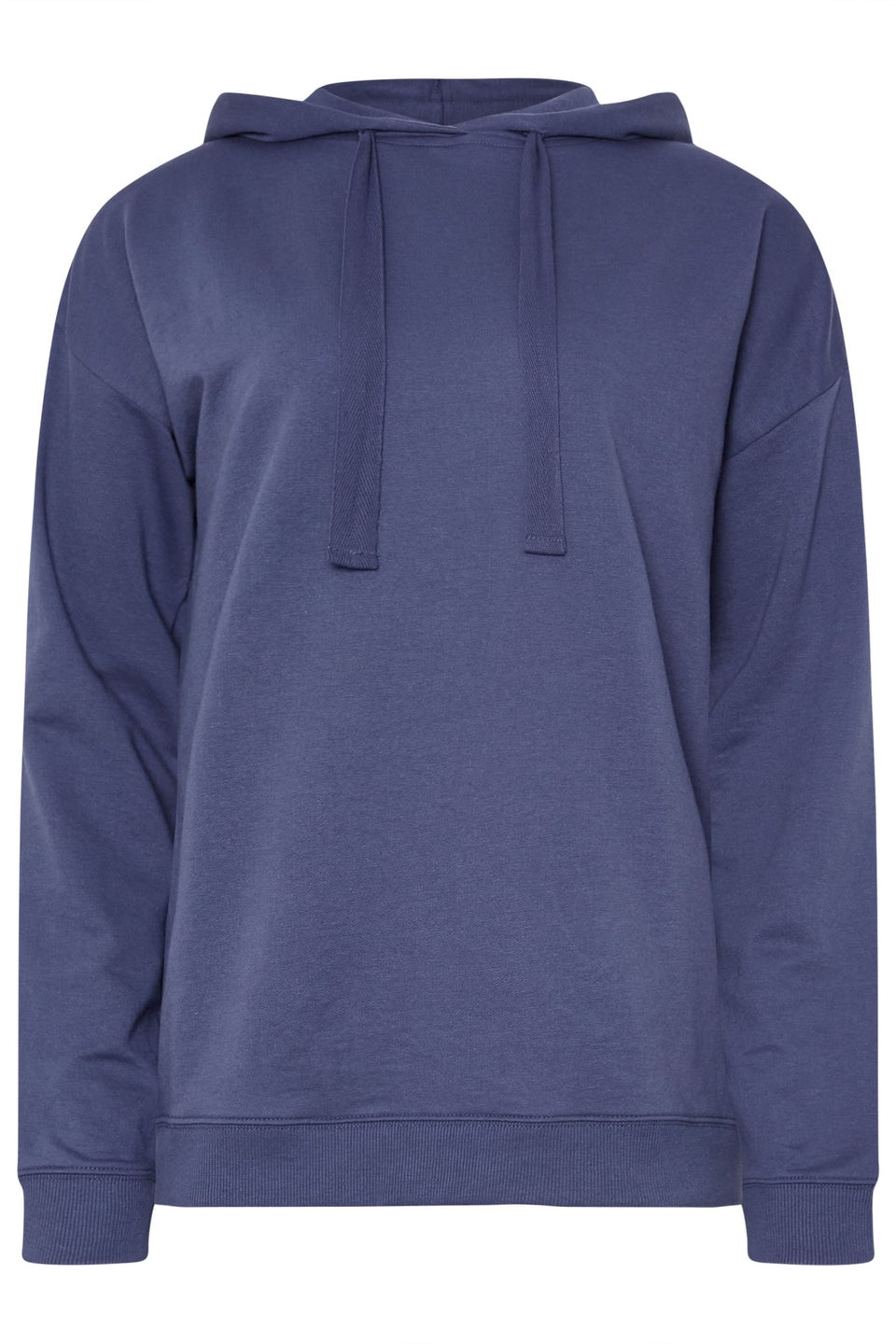 Long Tall Sally Blue Jersey Drawcord Hoodie