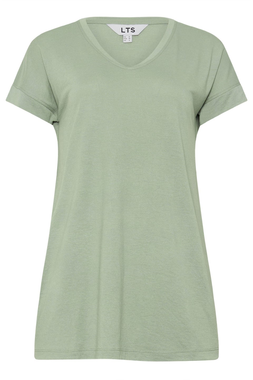 Long Tall Sally Premium Sage Green V-Neck Modal T-Shirt