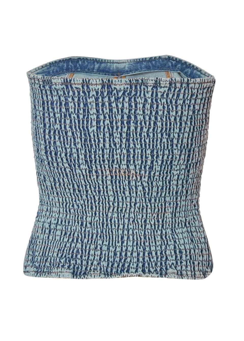 Quiz Blue Diamante Denim Corset Top